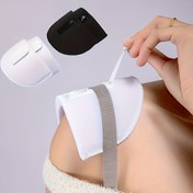 Resim 4 adet Siyah ve Beyaz 15mm Kalınlıkta Sünger Omuz Pedleri, DIY Ceketler, Düğün T-Shirt'leri ve Moda Aksesuarları için Uygun. Non-Slip Tasarım, Tek-El Kilitli Kolay Giyim ve Çıkarma, Nefes Alabilen Görünmez Omuz Pedleri 
