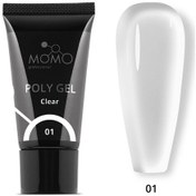 Resim Protez Tırnak İçin Poly Gel, Poli Jel, No.01, Şeffaf, 30 Gr 