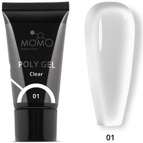 Resim Protez Tırnak İçin Poly Gel, Poli Jel, No.01, Şeffaf, 30 Gr 