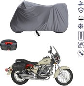 Resim KEEWAY SUPER LİGHY 150 Arka Çanta Uyumlu Motosiklet Branda Su Geçirmez Motor Branda 