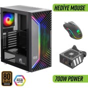 Resim Green Griffin G3 Plus Argb Gaming Bilgisayar Kasası (4×120MM Fan + Tempered Cam) – 700W 80+ Bronze Psu Dahil 