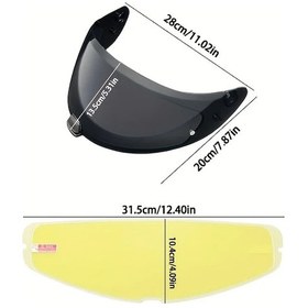 Resim Xuweiwei Anti Fog Sticker Hj20m Hj20m Pc Malzeme Siperlik Koruyucu Hjc C70 Fg17 Fgst Is17 