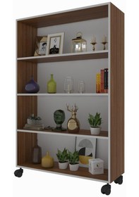 Resim Kenzlife Kitaplık Beril 148 090 020 Cvz Tekerlekli Mutfak Dolabı Banyo Ofis Ayakkabılık Kiler 