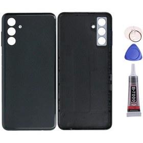 Resim Samsung A04s Siyah Uyumlu Arka Kapak Batarya Kapağı Pil Kapağı Yapışkan Ve Sökme Aparatıyla Beraber Full Set Siyah 