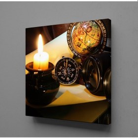 Resim Mum Işığındaki Yazı Kanvas Tablo 