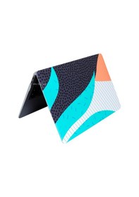 Resim Apple Uyumlu MacBook Air Kılıf 13.6 İnç M2-m3 Wavelayers01nl Touchıd'li Air M2-m3 A2681 A3113 İle Turkuaz 