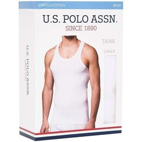 Resim U.S. Polo Assn. Erkek Beyaz 2 Li Atlet 80441 Beyaz 
