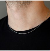 Resim 14 Ayar Altın 45 Cm Beyaz Erkek Zincir Kolye N11.327 