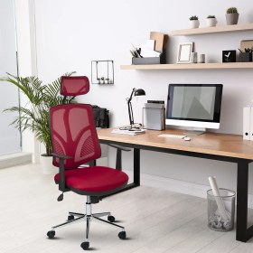 Resim Asbir Mobilya Venedik Plus 50300 Fileli Başlıklı Yönetici Ofis Koltuğu Çalışma Koltuğu 