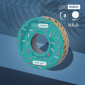 Resim STALEKS PRO Plastik Bobin İçin EXPERT Yedek PapmAm Beyaz Bant Törpü Bloğu 100 Grit 