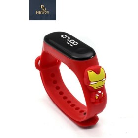 Resim Renkli Dijital Çocuk Saati, Dokunmatik Ekran, Su Geçirmez, Eğlenceli Tasarım 