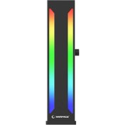 Resim Rampage TRIM X10 Siyah Aluminyum ARGB Dikey VGA Ekran Kartı Tutucu 
