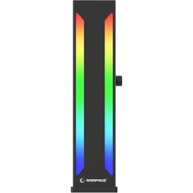 Resim Rampage TRIM X10 Siyah Aluminyum ARGB Dikey VGA Ekran Kartı Tutucu 