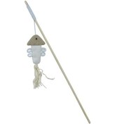 Resim Zampa Çevre Dostu Püsküllü Balık Kedi Oltası, 40 Cm 