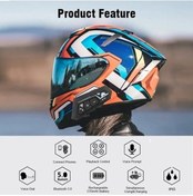 Resim Torima 22 Bluetooth Motosiklet Kulaklığı Intercom Siyah Motorsiklet Kulaklık 