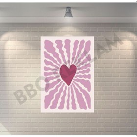 Resim Love Retro Ahşap Poster 