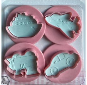 Resim Teknotrust 3131 4'Ü Oyun Hamuru Ve Kurabiye Araba Uçak Tren Gemi 