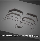 Resim Yifomall 1/10 Axıal Scx10 Jeep İçin Sert Plastik Tekerlek Koruyucu Seti - Sıkı Montajlı, Sürtünmeye Dayanıklı, Rc Araba Dekorasyonu 4 Adet 