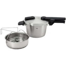 Resim Fissler Vitaquick Premium 602-210-02-070 Düdüklü Tencere 2,5 L + Buharda Pişirme Aparatı 