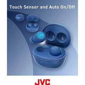 Resim NY Home Jvc HA-Z66T-A Gumy Mini Kablosuz Kulaklık, Küçük, Ultra Hafif, 3 Ses Modu (Bas/şeffaf/normal), Su Geçirmez (Ipx4), 23 Saat Pil Ömrü, Bluetooth 5.1, (Mavi), HA-Z66T-A-E, Kulak Içi 