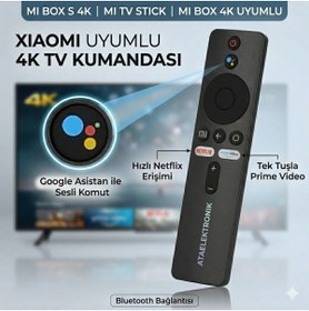 Resim ATAELEKTRONİK Mi TV Stick 4K Dolby Atmos Chromecast 5G Android TV Box Medya Oynatıcı KUMANDA 