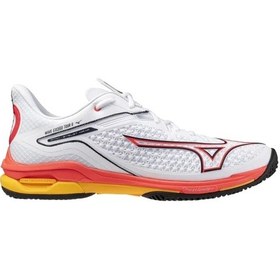 Resim Mizuno Wave Exceed Tour 6 Ac Erkek Tenis Ayakkabısı Beyaz / Turuncu Çok Renkli 
