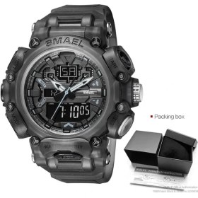 Resim Hanyang Kara Kutu Smael Erkek Spor Izle Zeytin Dijital Kuvars Saatler Su Geçirmez Otomatik Tarih Kronograf Elektronik Kol Saati Часы Мужские RELOJ8053 (Yurt Dışından) 