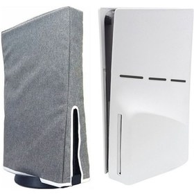 Resim Ps5 İnce Disk Ve Dijital Sunucu İçin Toz Kapağı Koruyucu Kılıf, Stil: Dikey Gri 