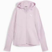 Resim EVOSTRIPE Kadın Fermuarlı Kapüşonlu Sweatshirt 