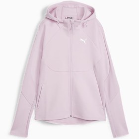 Resim EVOSTRIPE Kadın Fermuarlı Kapüşonlu Sweatshirt 