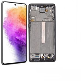 Resim Samsung Uyumlu Galaxy A73 5g A736 Lcd Ekran Dokunmatik Beyaz Servis Çıtalı 
