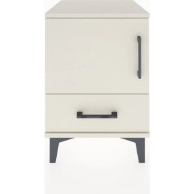 Resim Hyperion Komodin Tek Raflı Tek Çekmeceli Tek Kapaklı 44X44X64 Aytaşı-Aytaşı 