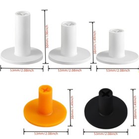 Resim Dayanıklı Kauçuk Golf Topu Tezleri - Tekrar Kullanılabilir, Yüksek Yoğunluklu Uygulama ve Sürüş Matları İçin. Yardımı Azaltır, Golf Aksesuarları İçin Temel, Seçim İçin Çoklu Boyutlar ve Renkler 