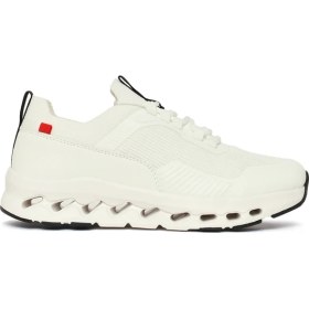 Resim Derimod Zero Kadın Beyaz Kalın Tabanlı Bağcıklı Kumaş Sneaker 26PFE49566F 