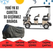 Resim Yuki Yk-61 Caretta Kabinli 3 Tekerlekli Motor Brandası Su Geçirmez 