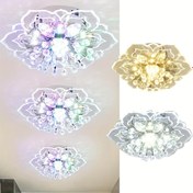 Resim Modern Kristal Avize Küçük Gömme Tavan Aydınlatma, Koridor Merdiven Galeri Mutfak Kahve Bar İç Mekan Işıkları için Kristal Yapraklı LED Avize 
