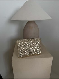 Resim NİSSEA.CO Altın Sarısı Yıldız Dikişli Clutch Çanta 