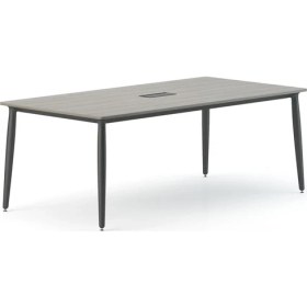 Resim Bürotime Era Toplantı Masası, Kül Meşe & Siyah Ayak, 100X200CM 
