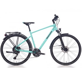 Resim Bianchi Newtourer 28 Jant Hd Şehir Bisikleti (Mat Celeste-Parlak Grafit) 
