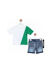 Resim Nasr Grub Xo Kids Erkek Çocuk Şort Takım 2-7 Yaş 3108 Yeşil 