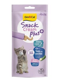 Resim Gimcat Snack Cream Kitten Ton Balıklı & Kabaklı Kedi Ödülü 6x15gr 
