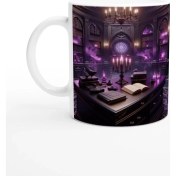 Resim Akrep Burcu Baskılı Kahve Kupası - Zodyak Kütüpanesi Vs4 