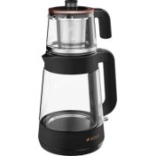 Resim Arçelik CM 6964 S Resital 1900 W Cam Demlikli Çay Makinesi - Siyah 