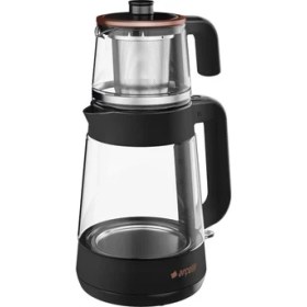 Resim Arçelik CM 6964 S Resital 1900 W Cam Demlikli Çay Makinesi - Siyah 
