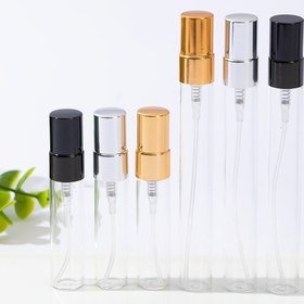 Resim 50 adet 5ml & 10ml Şeffaf Cam Parfüm Atomizer Sprey Şişeleri - BPS İçermez, Koku İçermeyen Seyahat Kapları Erkekler & Kadınlar İçin 