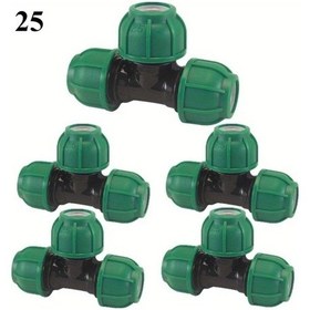 Resim Willowhaven 5 Adet Ağır Hizmet Üç Yollu Manşon Bahçe Sulama Bağlantı Parçası 