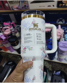 Resim ABAD.HANDMADE pipetli Quencher H2.0 Flowstat Paslanmaz Çelik Yalıtımlı Bardak 40 Oz 1,18 Lt Orchid 