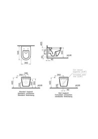Resim Vitra S50 Asma Klozet 54cm Beyaz 5618l003-0850 Beyaz 