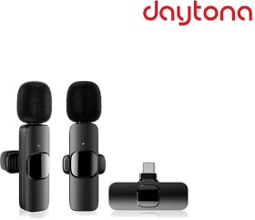 Resim DAYTONA K9 Type-C Wireless Çiftli Yaka Mikrofonu 