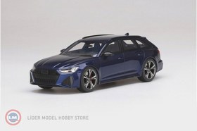 Resim 1:18 Audi RS6 Avant Carbon Black Navarra Blue Metallic 